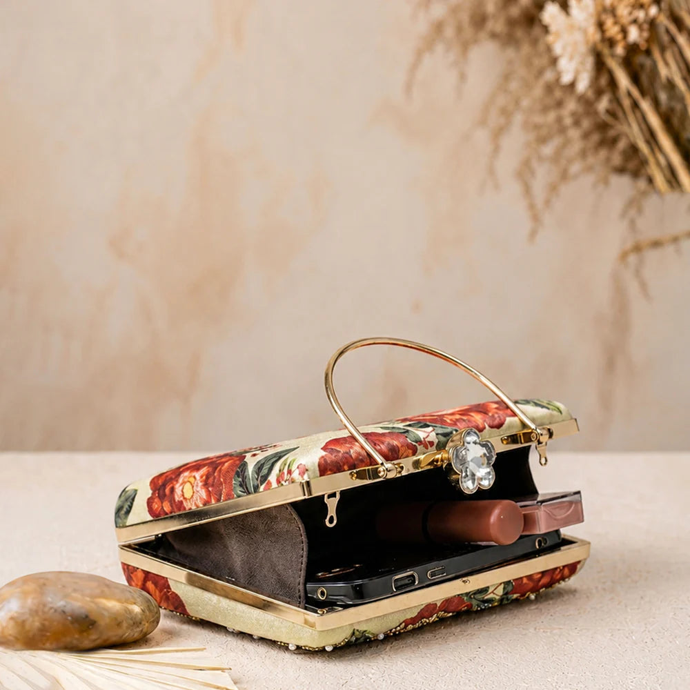 Royal Rose Blossom Clutch