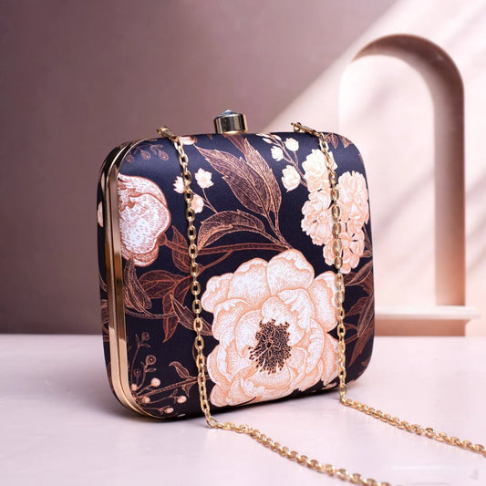 Opulent Bloom Square Clutch