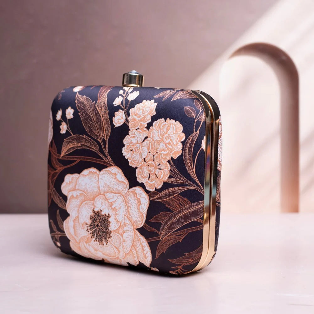 Opulent Bloom Square Clutch