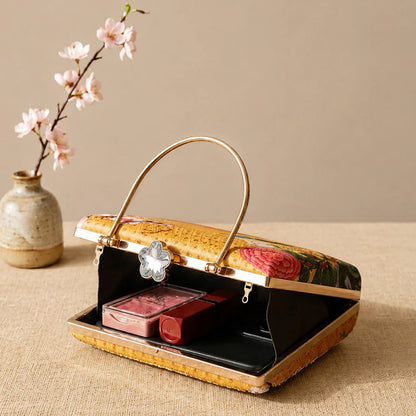 Celestial Bird & Bloom Luxury Clutch