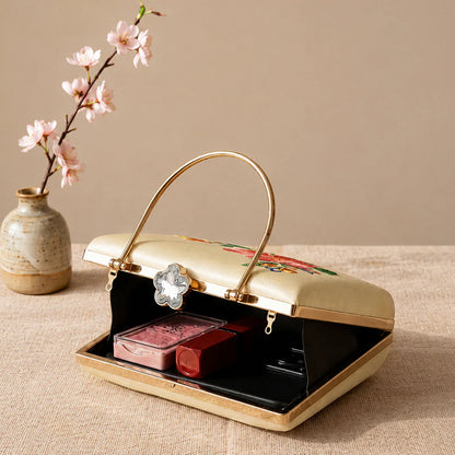 Ivory Petal Paradise Luxury Clutch