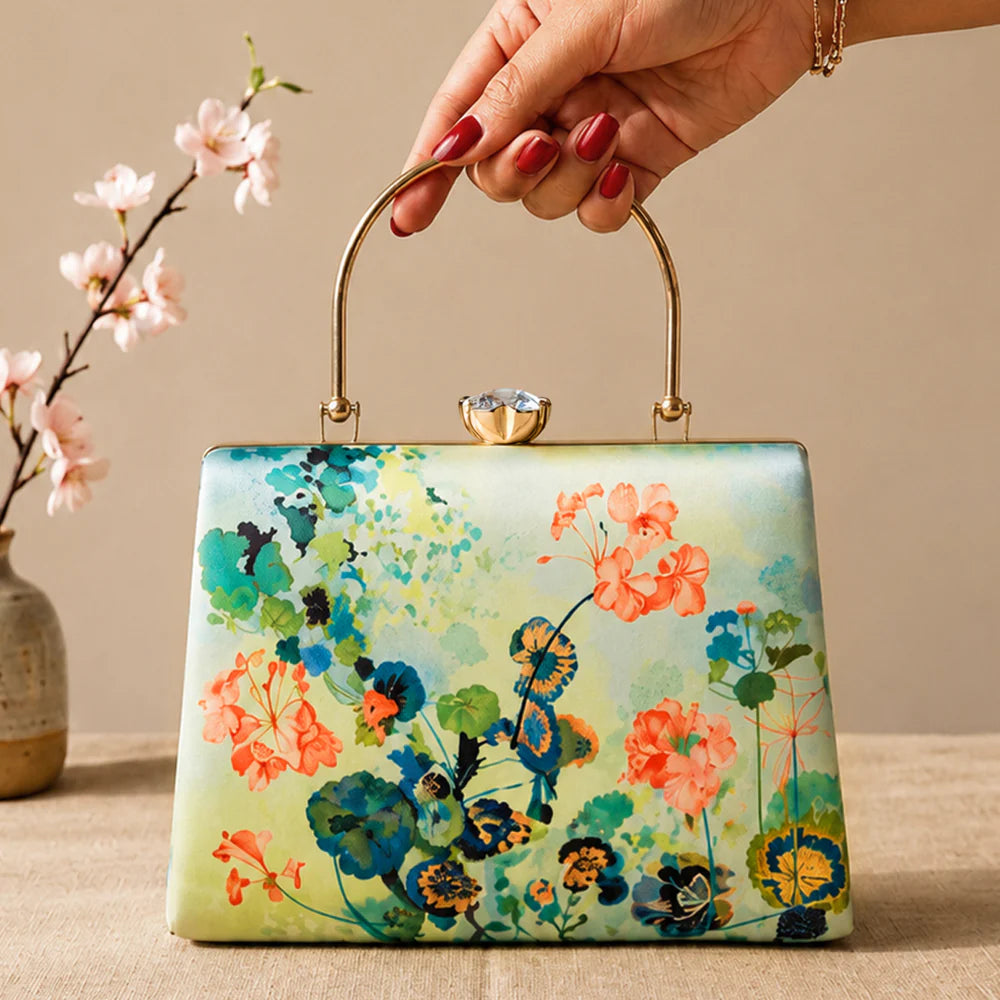 Mint Meadow Designer Clutch