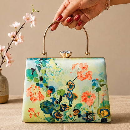 Mint Meadow Designer Clutch