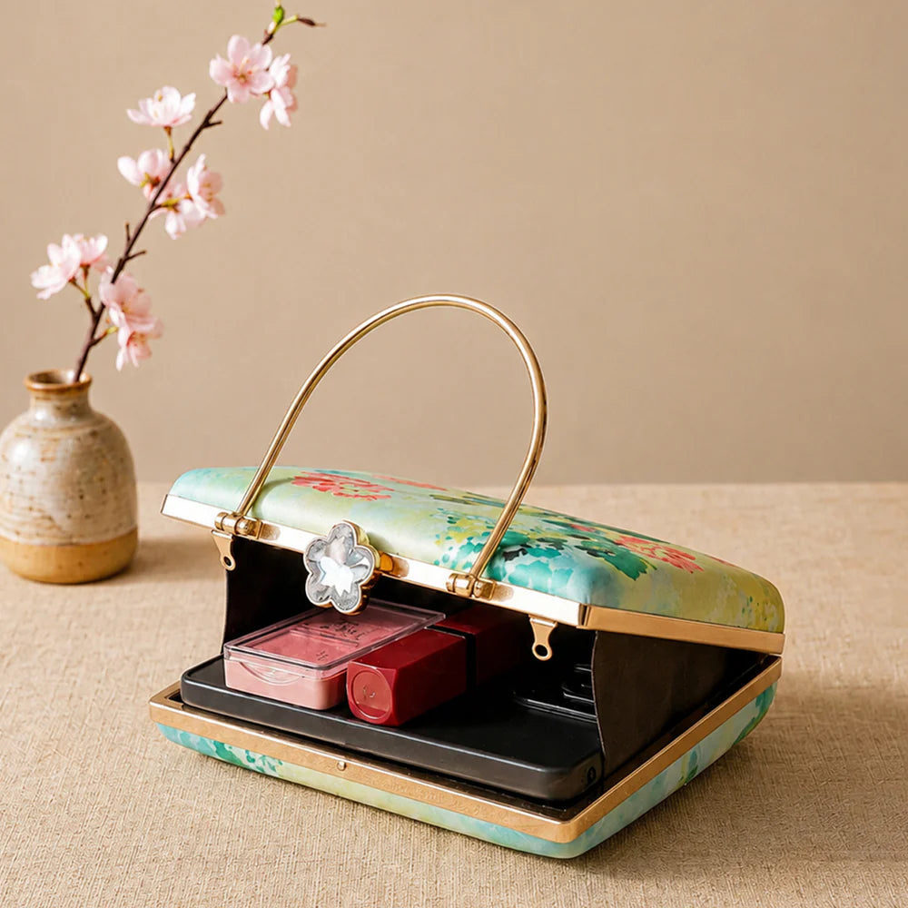 Mint Meadow Designer Clutch