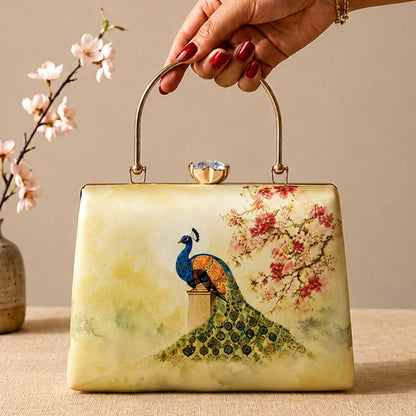 Peacock Paradise Luxury Clutch