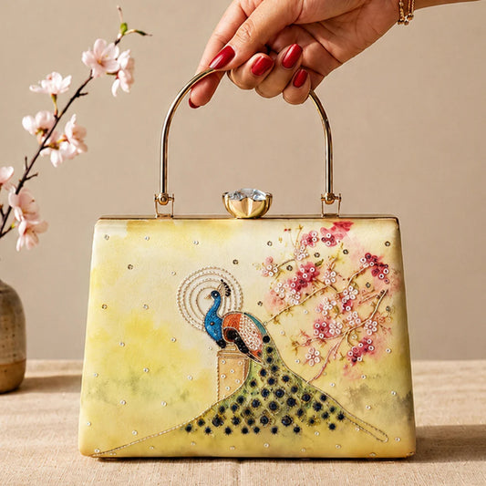 Peacock Paradise Luxury Clutch