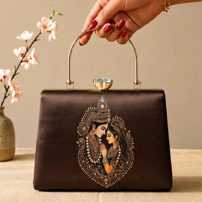 Royal Radha Krishna Heritage Clutch