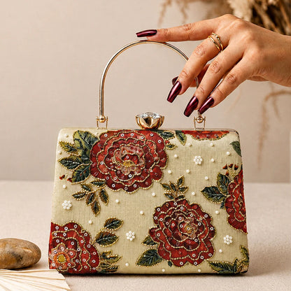 Royal Rose Blossom Clutch