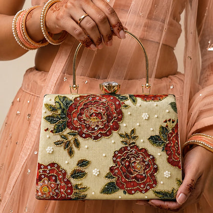 Royal Rose Blossom Clutch