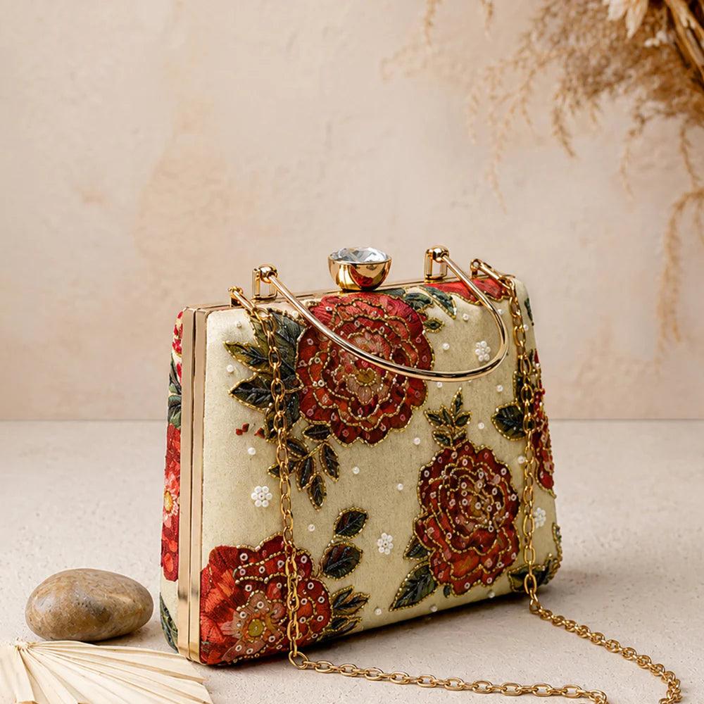 Royal Rose Blossom Clutch