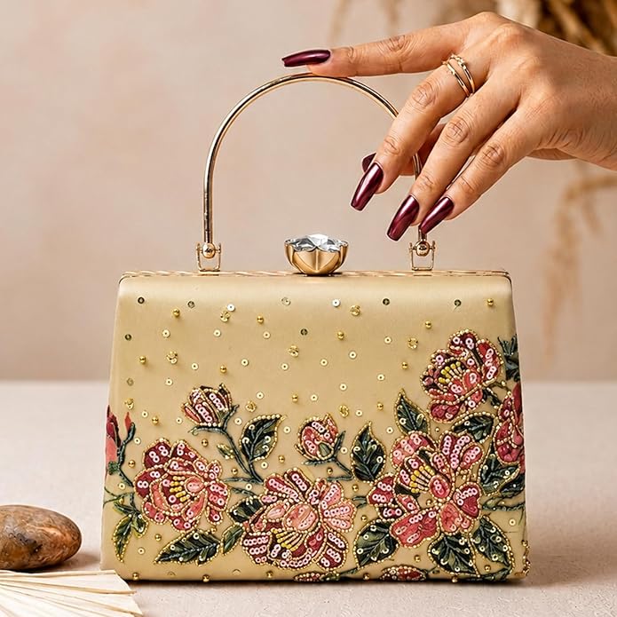 The Aurora Floral Clutch
