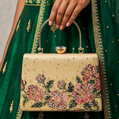 The Aurora Floral Clutch