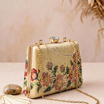 The Aurora Floral Clutch