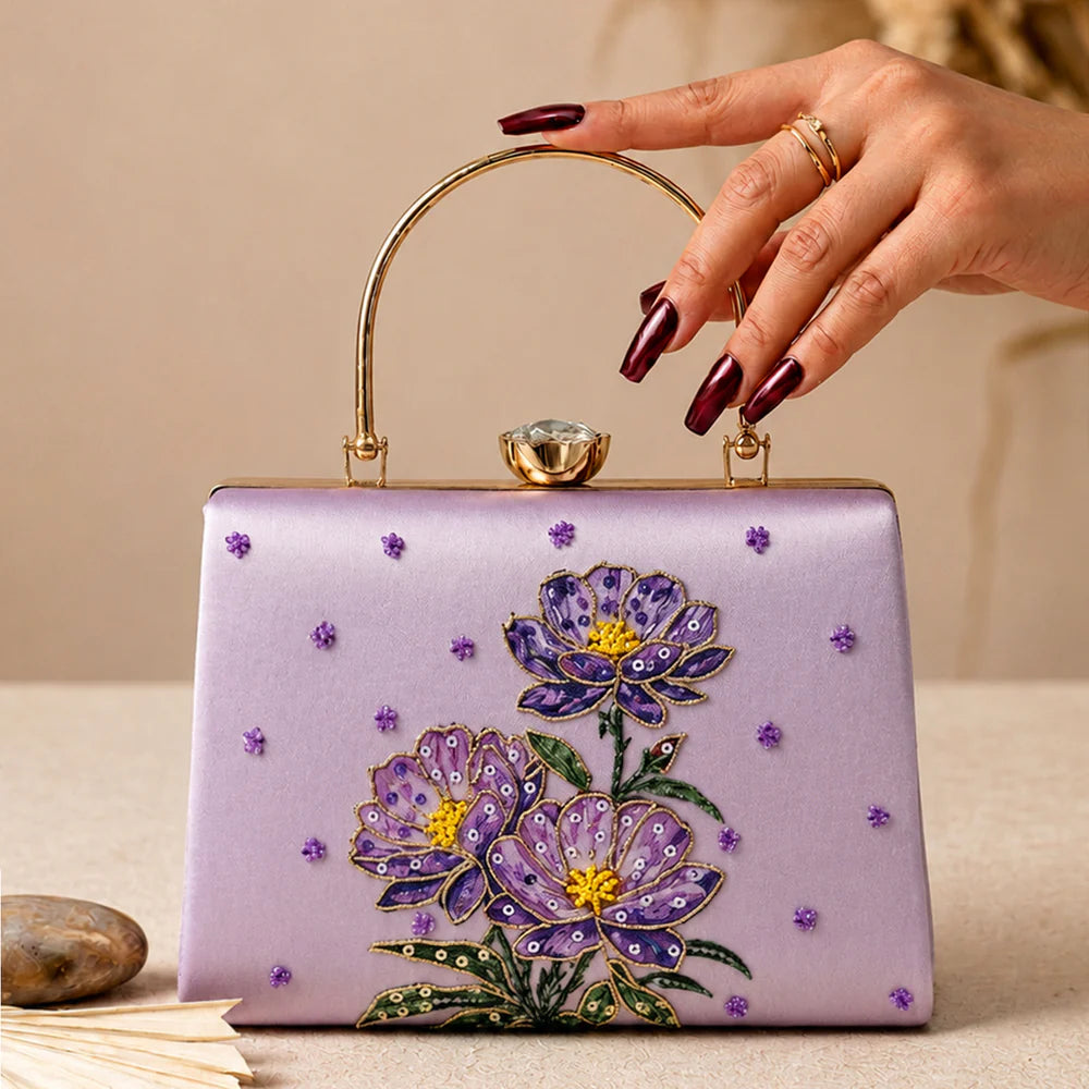 The Lavender Blossom Clutch