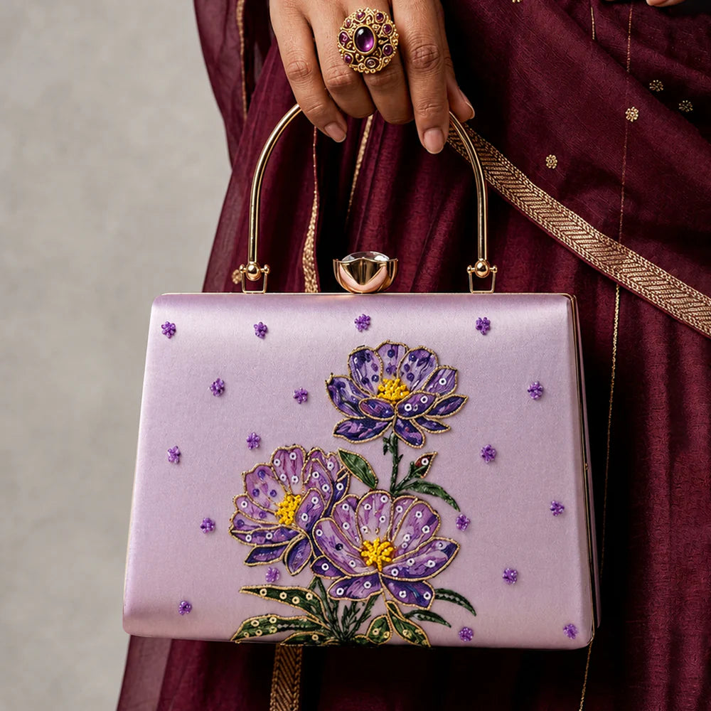The Lavender Blossom Clutch