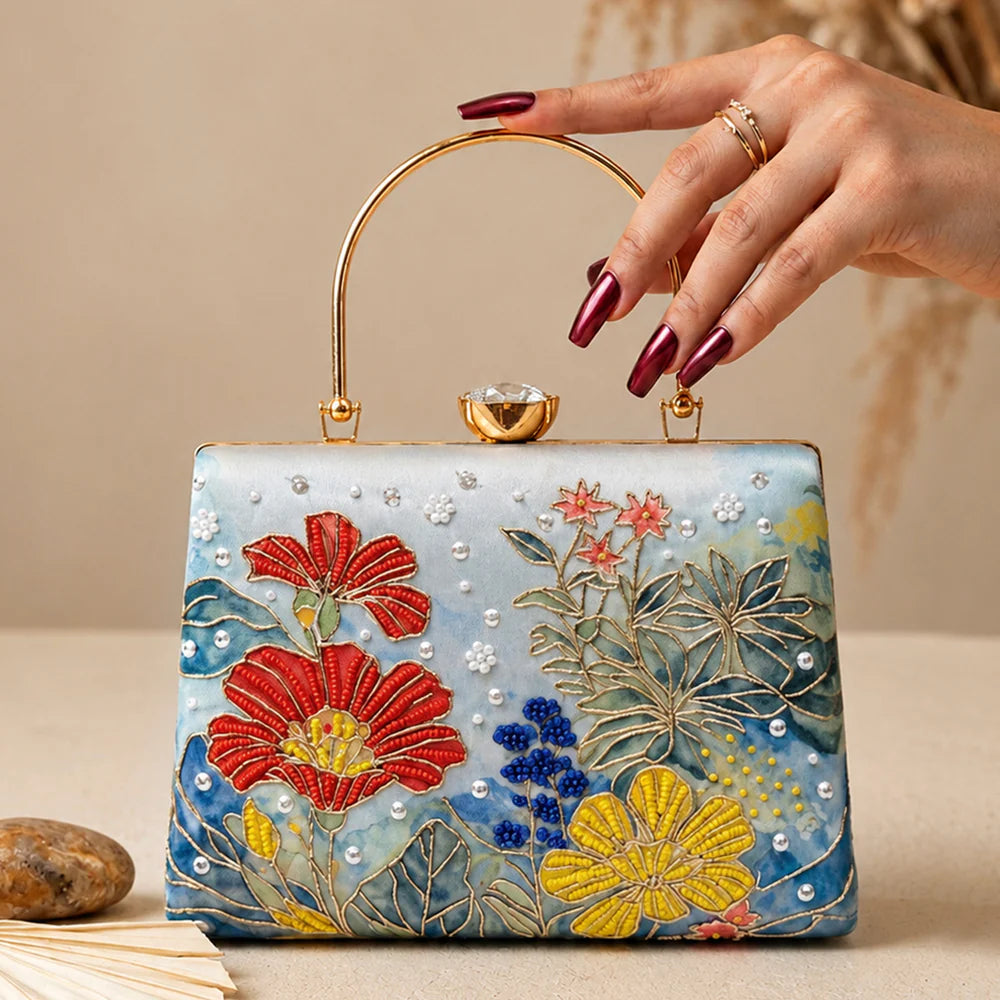 The Monet Blossom Clutch