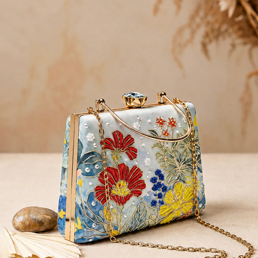 The Monet Blossom Clutch