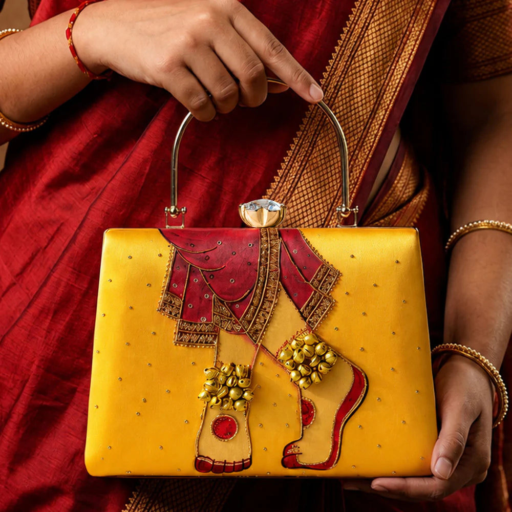Traditional Bridal Motif Luxury Clutch