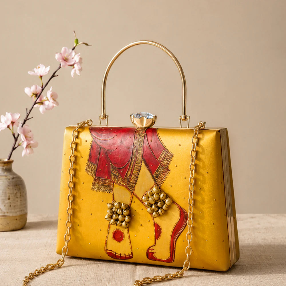 Traditional Bridal Motif Luxury Clutch