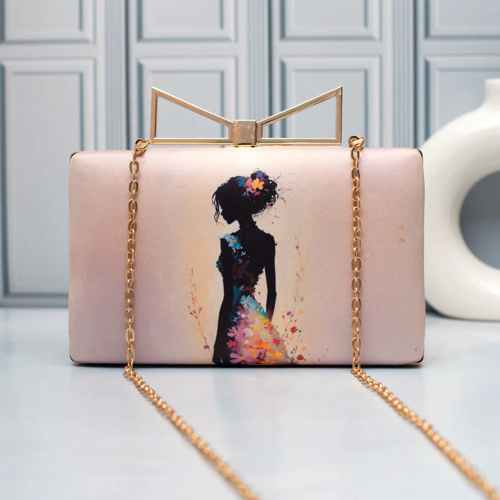 Ivory Bloom Clutch