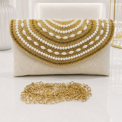 The Shahi Shimmer Clutch & Sling Bag